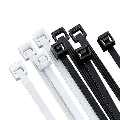 cincho BROBOTIX 6006559 - Brida de entrada paralela, Nylon, Blanco y Negro, 70 mm, 200 mm cincho BROBOTIX 6006559 - Brida de entrada paralela, Nylon, Blanco y Negro, 70 mm, 200 mm